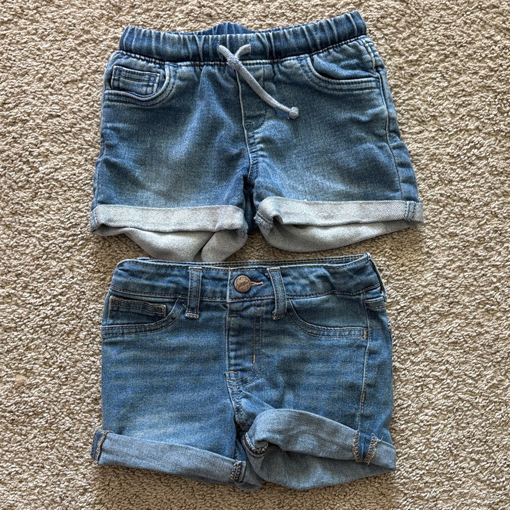 Stylish Blue Denim Shorts for Girls Size 4/4T